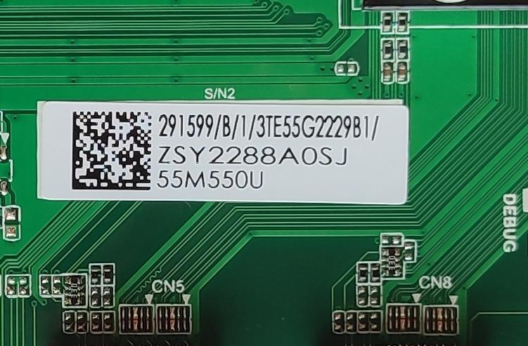 MAIN PARA TV TOSHIBA / NUMERO DE PARTE 292599 / TD.MT9020.703 / 3TE55G2229B1 / A22073948 / PANEL HD550Y3U72-TAL5KT/S0/GM/ROH / DISPLAY HV550QUB-E1D / MODELO 55M550KU	 - Imagen 3